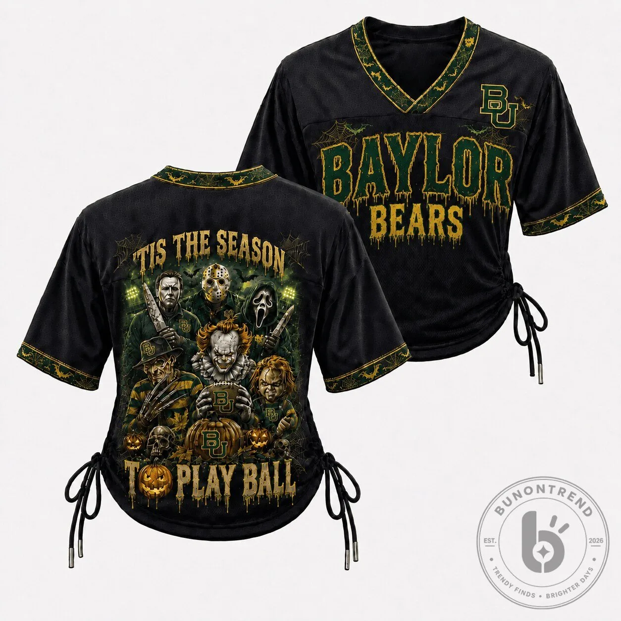 Baylor Bears Halloween Horror Movie Characters Football Jersey