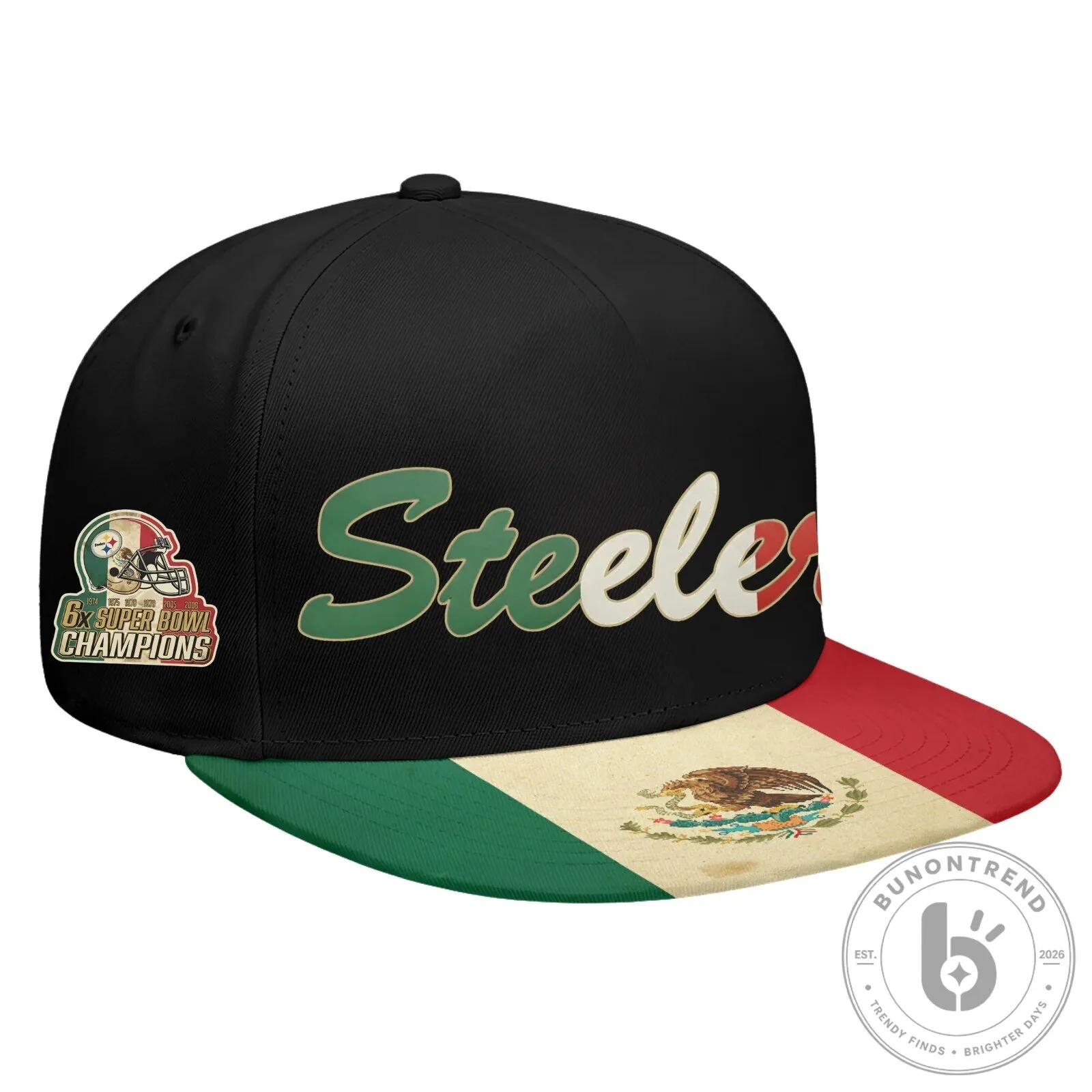 Pittsburgh Steelers Mexico Edition Personalized Snapback Cap Hat 15 Pittsburgh Steelers Mexico Edition Personalized Snapback Cap Hat