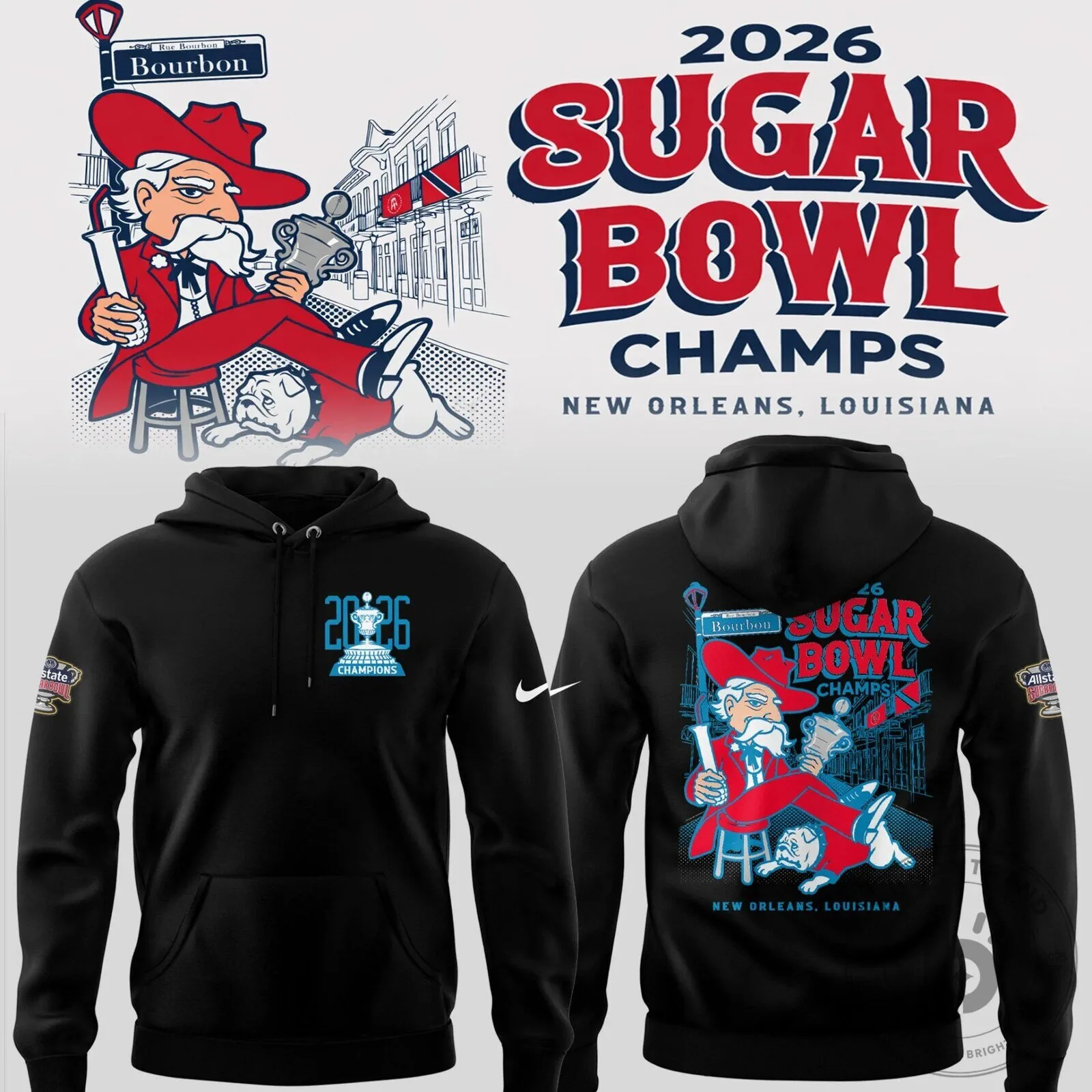 New Orleans Hoodie for Ole Miss Rebels 2026 Sugar Bowl Champions 5 New Orleans Hoodie for Ole Miss Rebels 2026 Sugar Bowl Champions