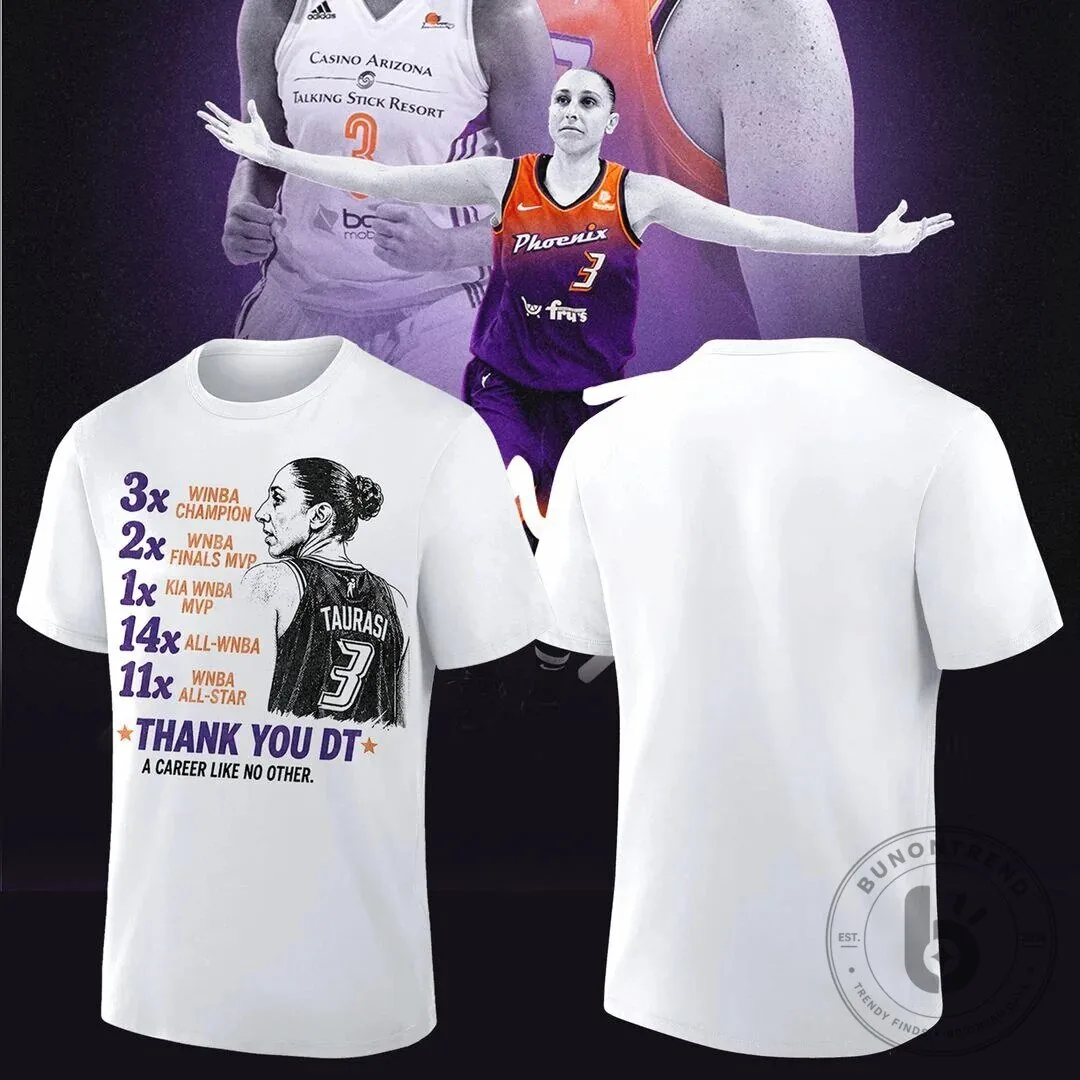 Phoenix Mercury Diana Taurasi Career Like No Other White T-Shirt