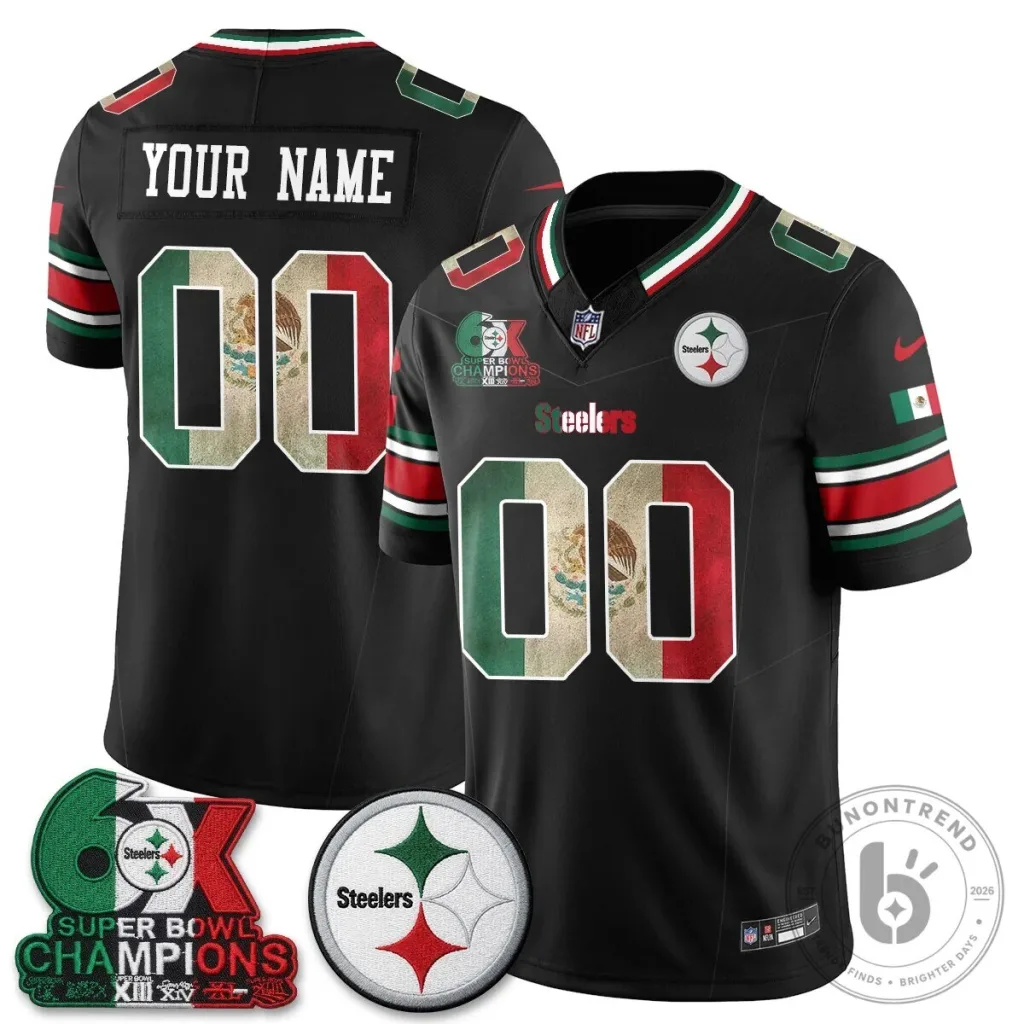Pittsburgh Steelers Mexico Edition Vapor Custom Football Jersey Pittsburgh Steelers Mexico Edition Vapor Custom Football Jersey