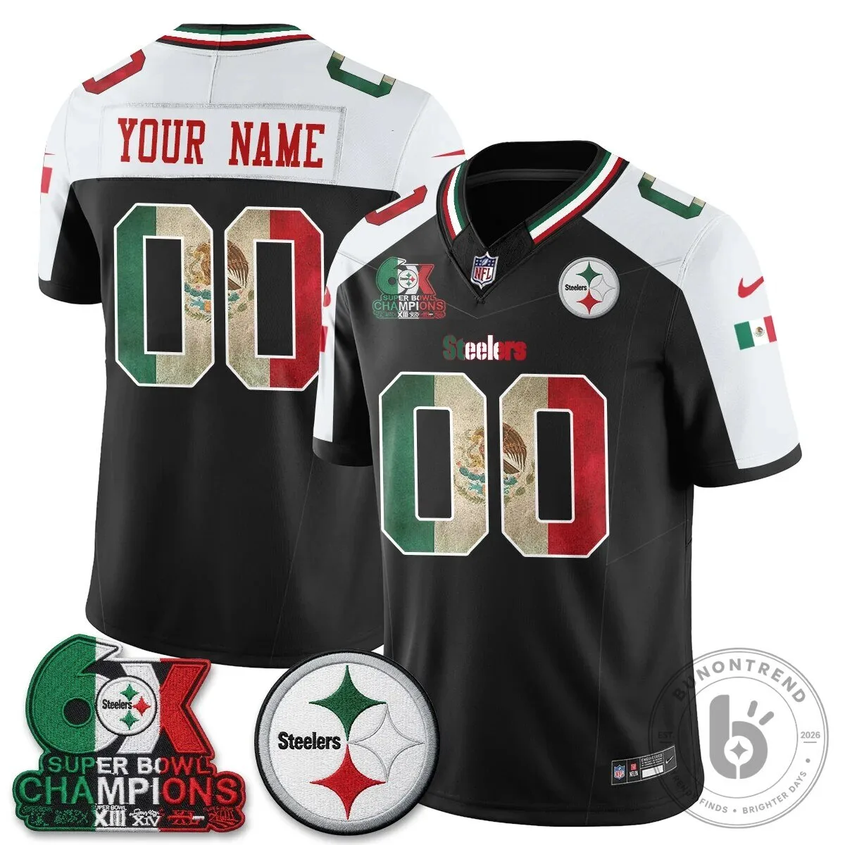 Pittsburgh Steelers Mexico Edition Vapor Custom Football Jersey 11 Pittsburgh Steelers Mexico Edition Vapor Custom Football Jersey