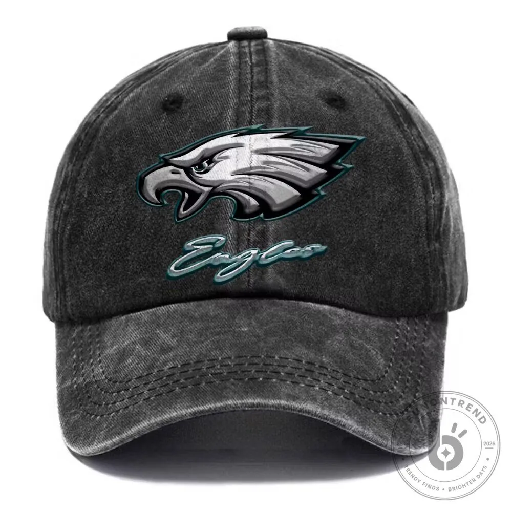 Philadelphia Eagles Football Team Logo Vintage Washed Baseball Cap Hat 10 Philadelphia Eagles Football Team Logo Vintage Washed Baseball Cap Hat