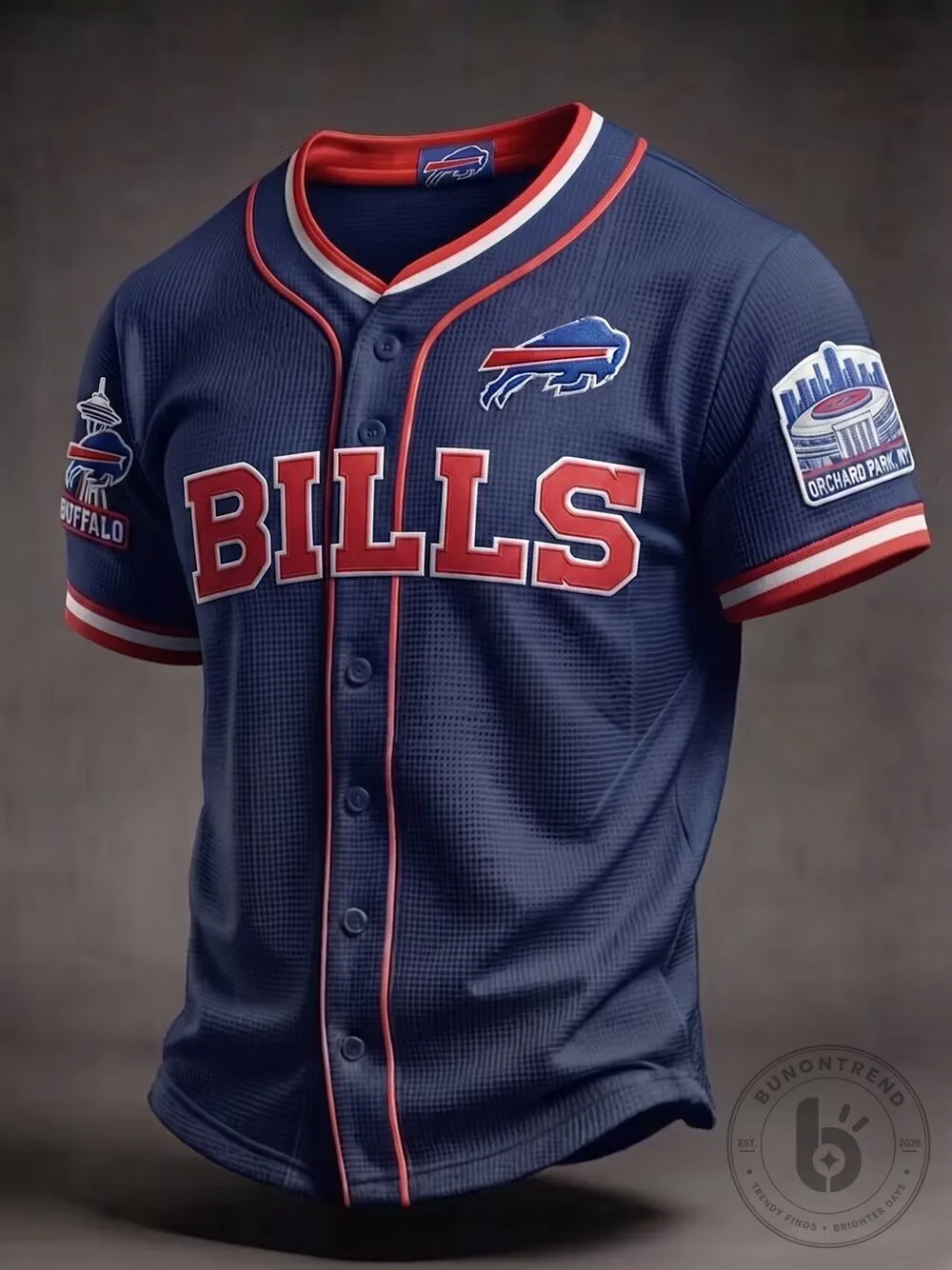 Buffalo Bills Baseball Team Fan Apparel Jersey for Men