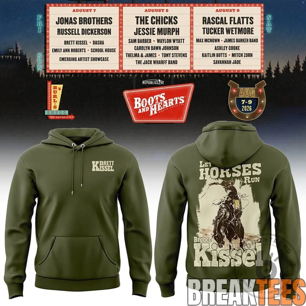 Brett Kissel Let Horses Run Bronco Boots And Hearts Festival 2026 Hoodie 1 Brett Kissel Let Horses Run Bronco Boots And Hearts Festival 2026 Hoodie