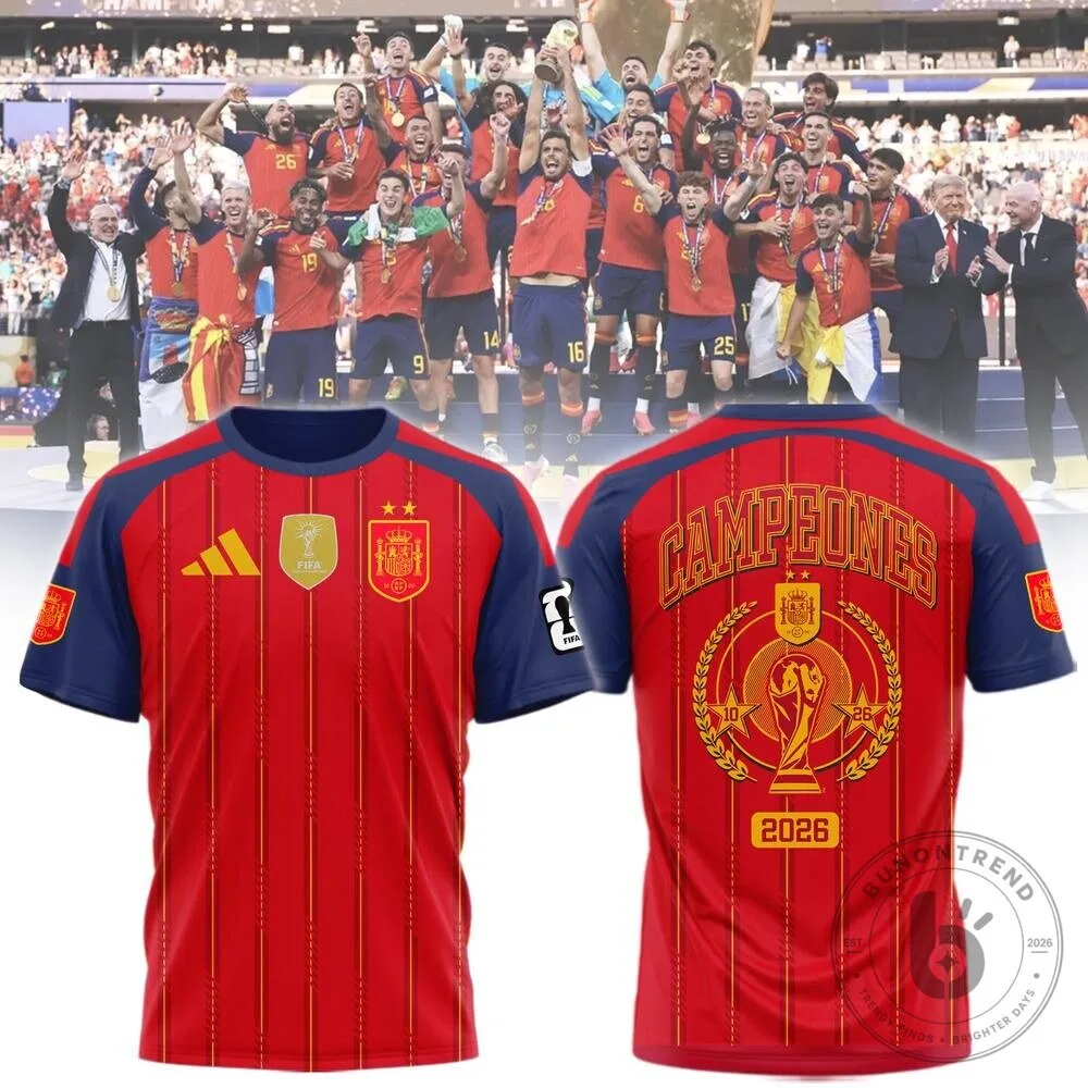2026 FIFA World Cup Champions Soccer Jersey for Spain National Football Team