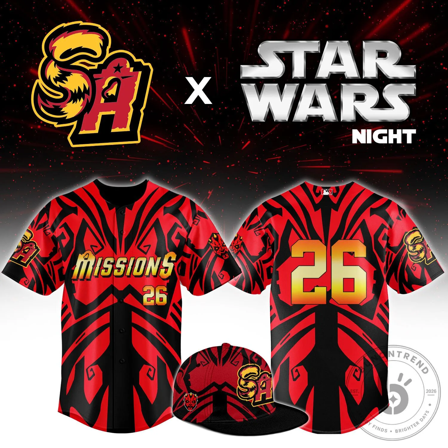 ___SAM Star Wars Night Limited Darth Maul Jersey NN