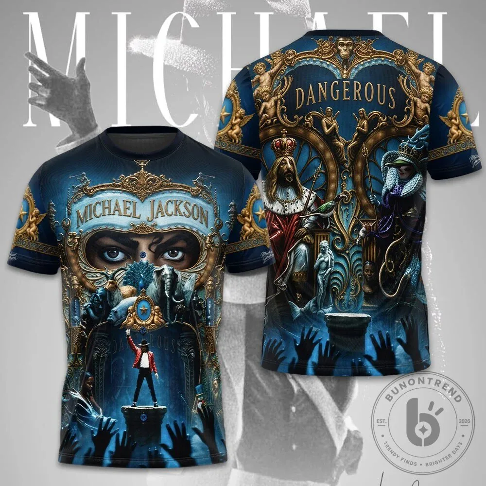 Michael Jackson Dangerous Album Art All Over Print T-Shirt