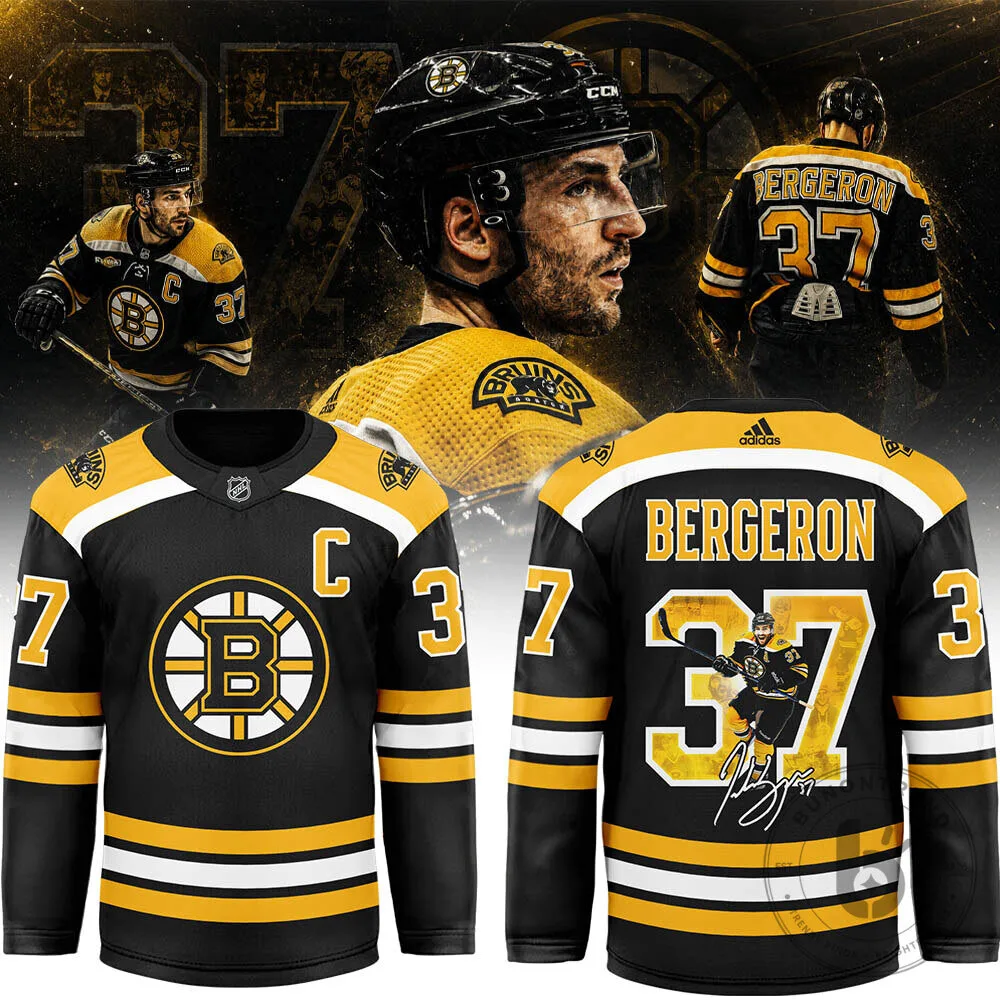 Limited Edition “Legendary No. 37 — Patrice Bergeron” Hockey Jersey 2 Limited Edition “Legendary No. 37 — Patrice Bergeron” Hockey Jersey