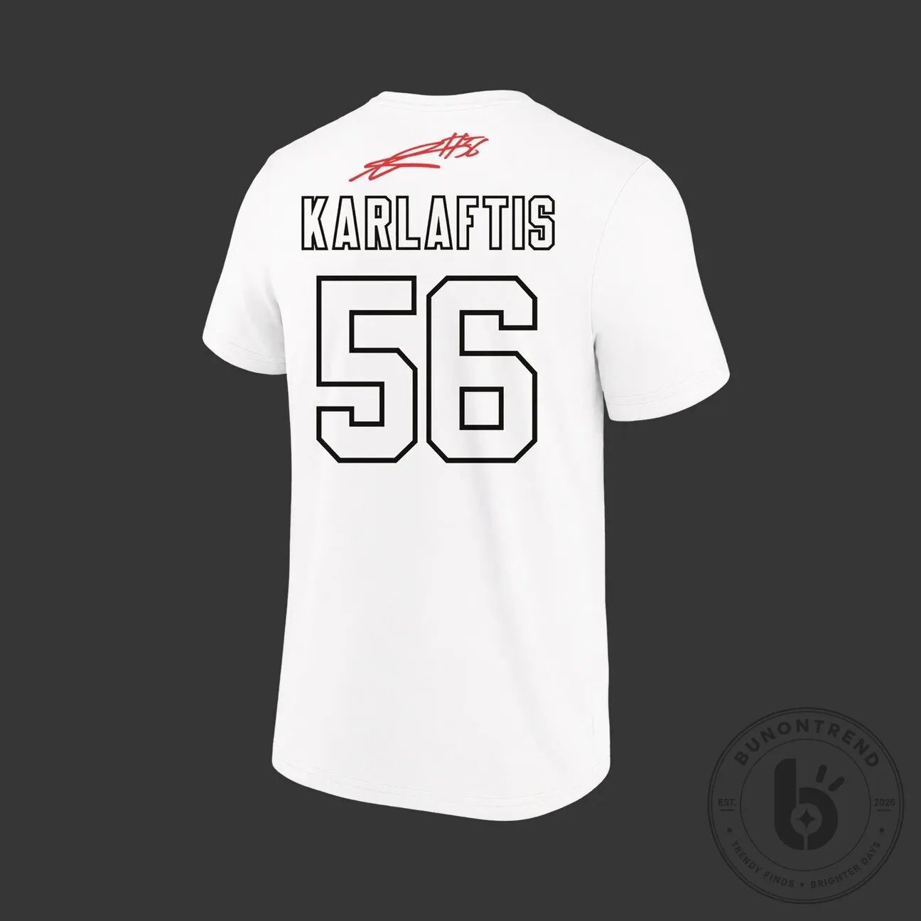 Graphic T-Shirt featuring George Karlaftis of the Kansas City Chiefs 12 Graphic T-Shirt featuring George Karlaftis of the Kansas City Chiefs