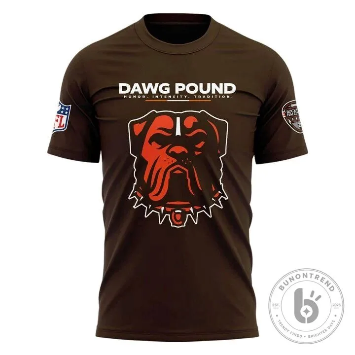 Cleveland Browns Dawg Pound Rock and Roll Hall of Fame Game T-Shirt 10 Cleveland Browns Dawg Pound Rock and Roll Hall of Fame Game T-Shirt