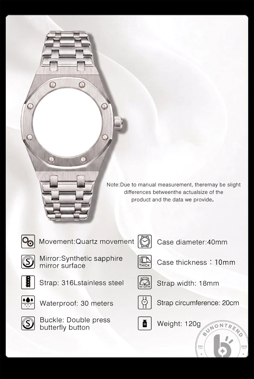 Cadillac Luxury Business Quartz Men's Watch with Custom Name Engraving 9 Cadillac Luxury Business Quartz Men