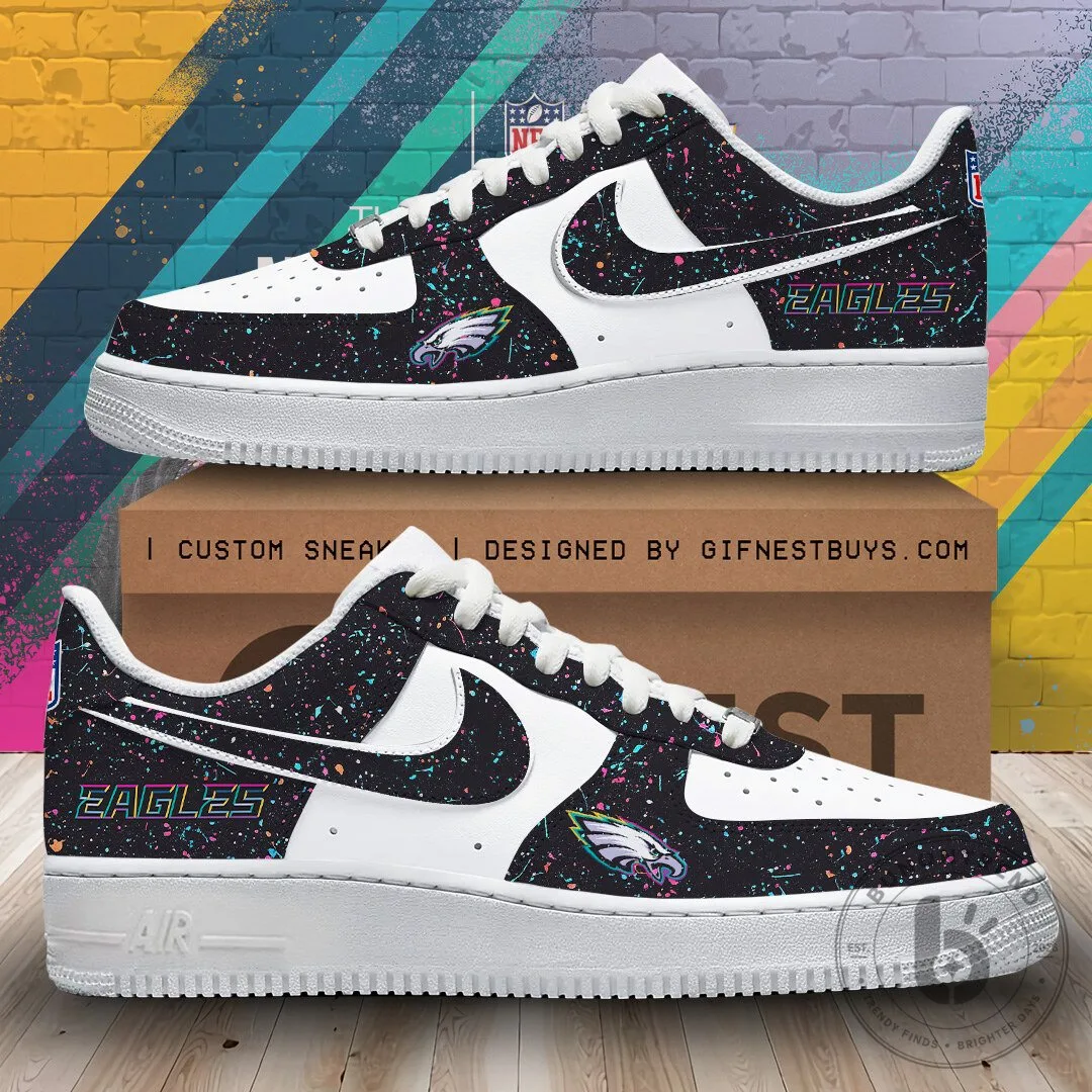 Philadelphia Eagles Crucial Catch 2025 Custom Designed Athletic Sneakers