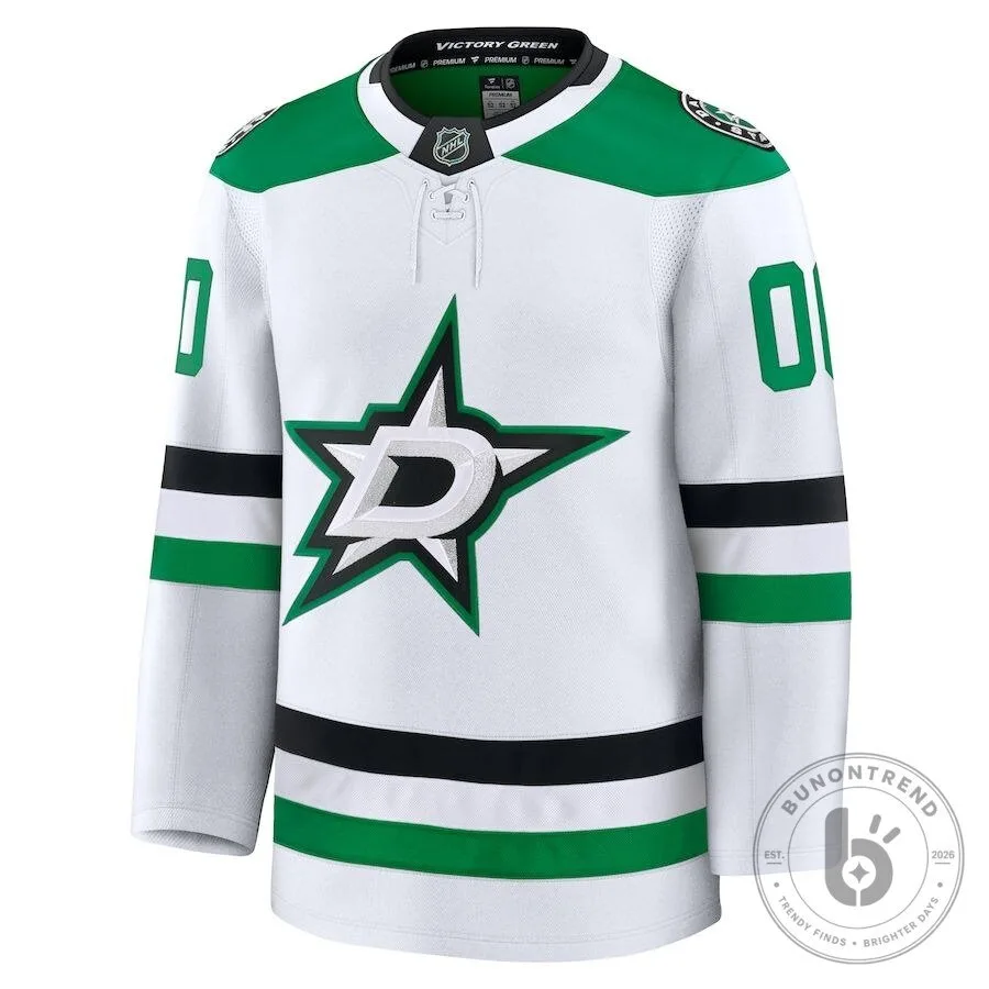 Dallas Stars Away Premium Custom National Hockey League Jersey 6 Dallas Stars Away Premium Custom National Hockey League Jersey