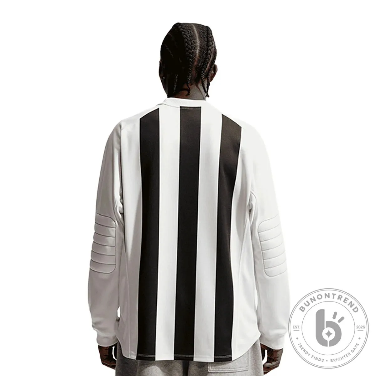 Nike Sportswear Club Black and White Striped Long Sleeve T-Shirt 10 Nike Sportswear Club Black and White Striped Long Sleeve T-Shirt