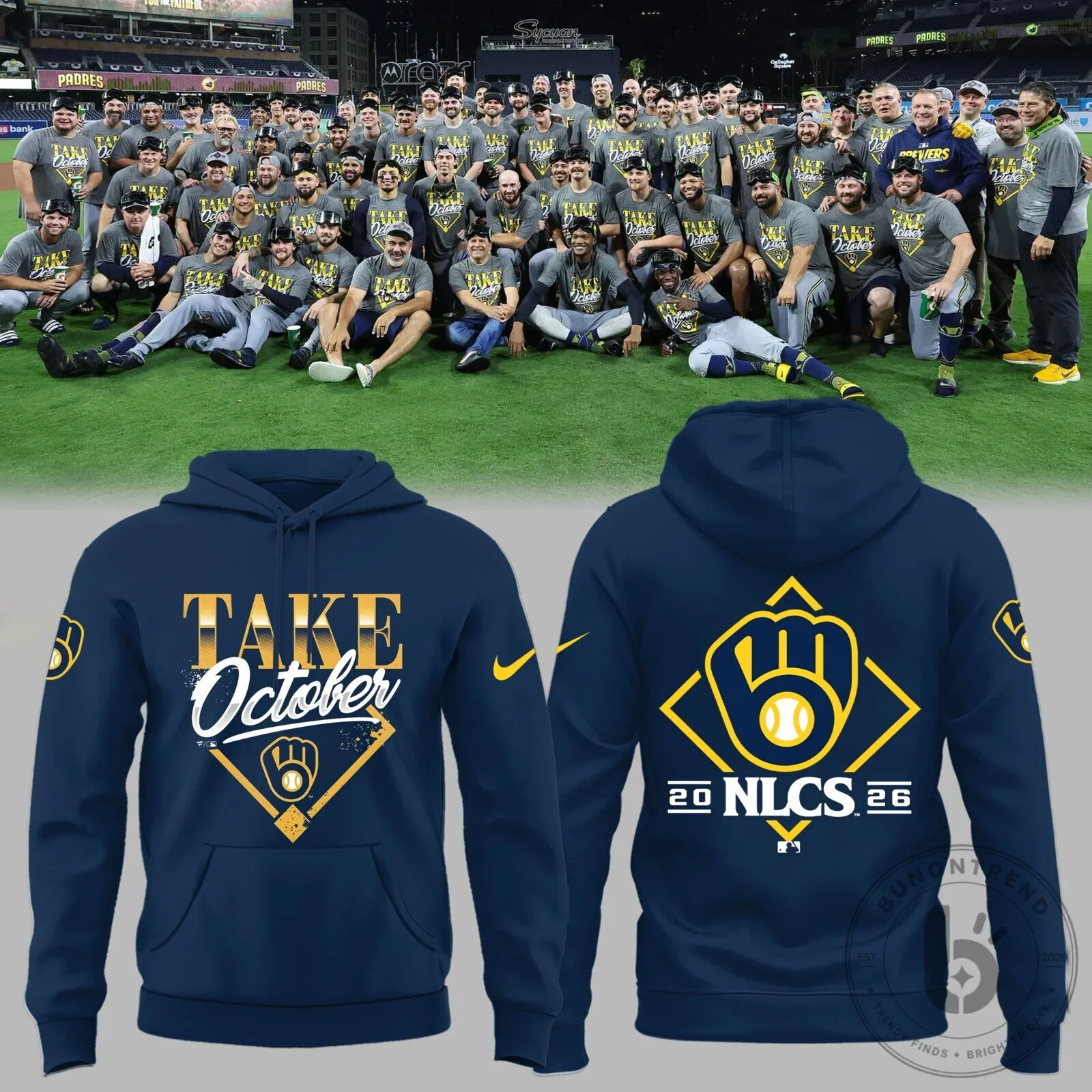 2026 Milwaukee Brewers Take October Hoodie for National League Championship Series Fans