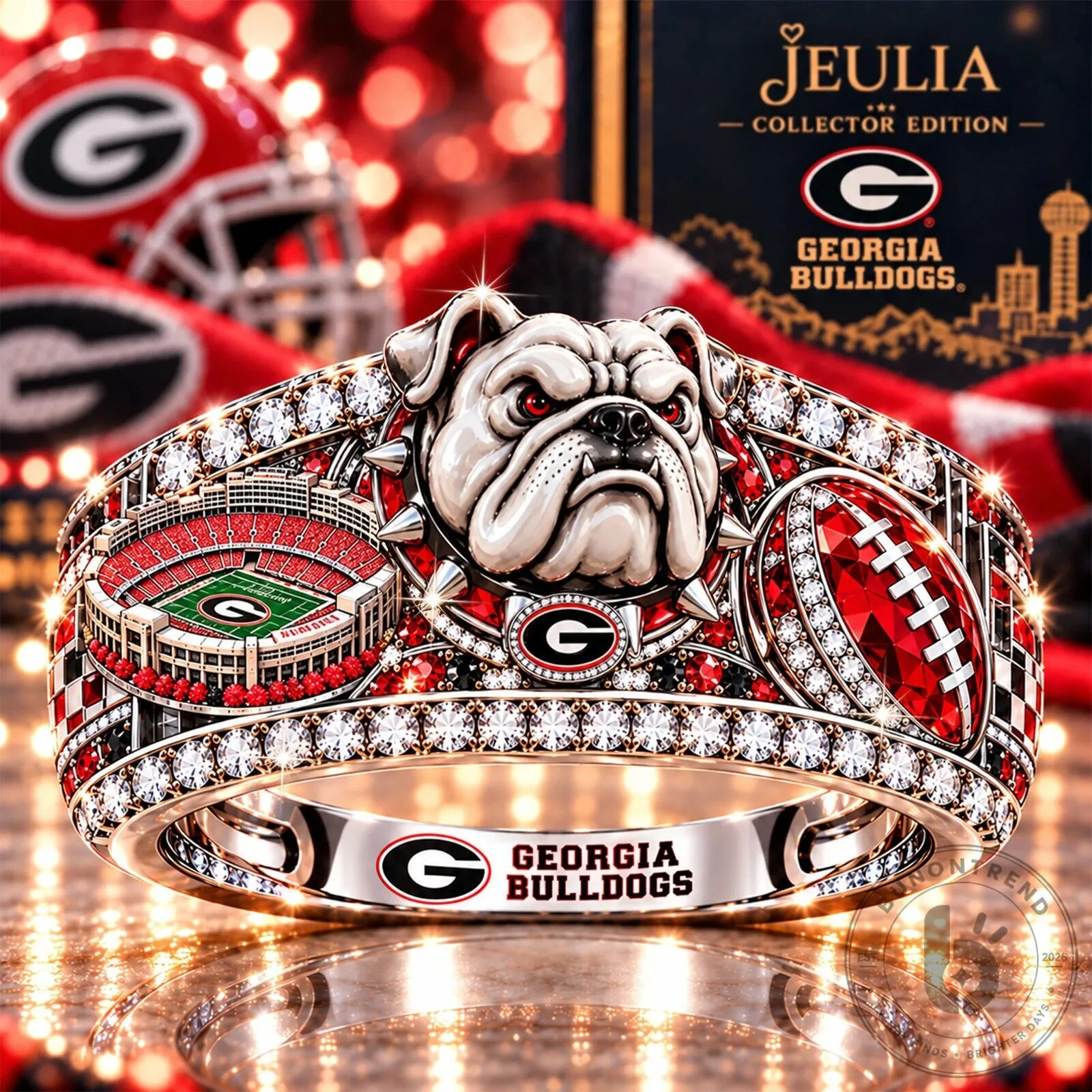 Georgia Bulldogs National Championship College Football Stadium Commemorative Ring