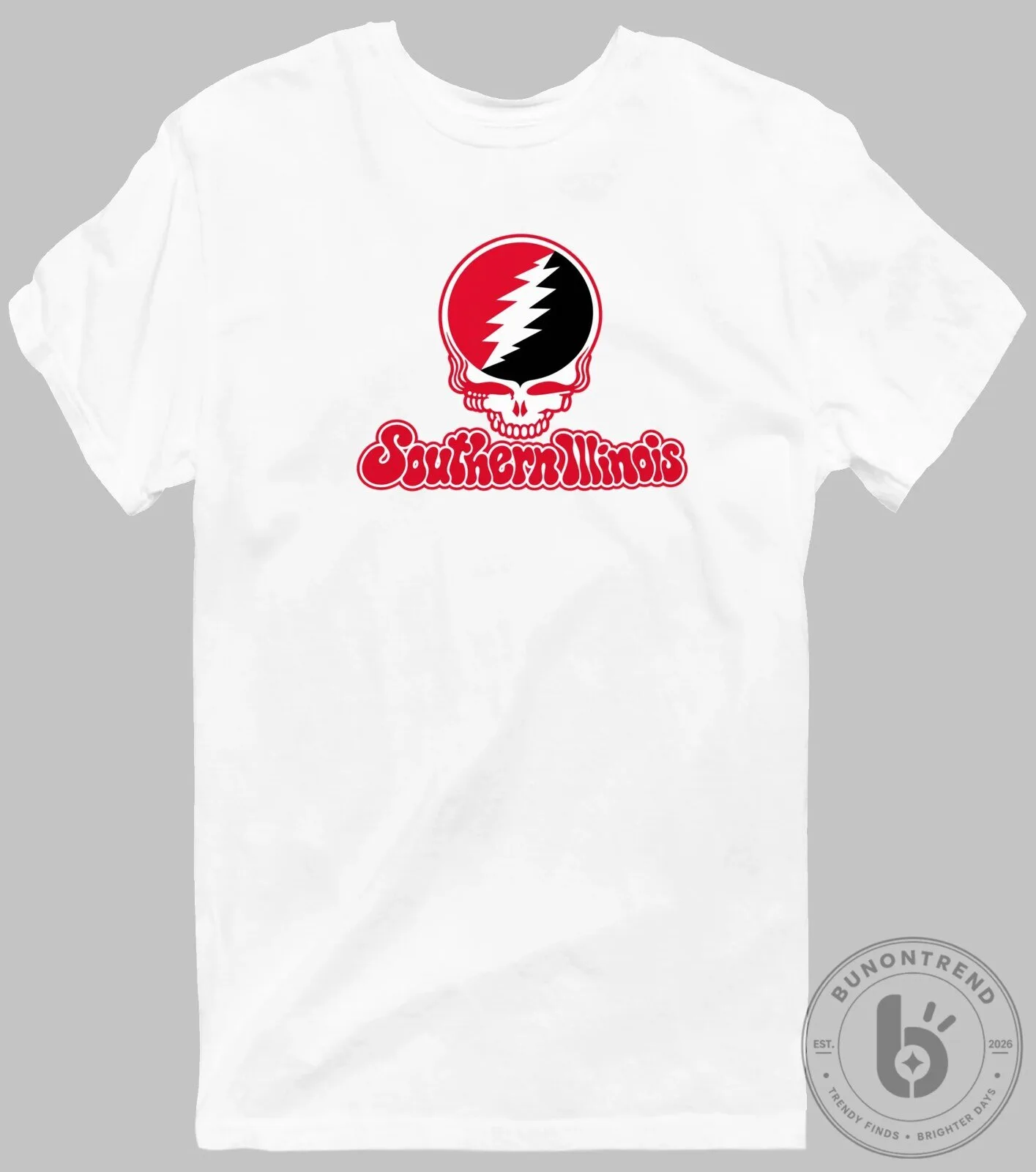 Grateful Dead Southern Illinois Steal Your Face Skull Music Fan T-Shirt 27 Grateful Dead Southern Illinois Steal Your Face Skull Music Fan T-Shirt