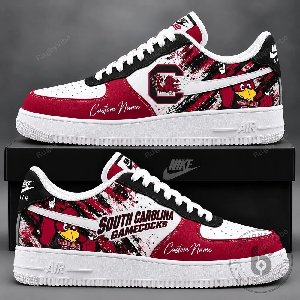 South Carolina Gamecocks Custom Name NCAA Basketball Team Shoes